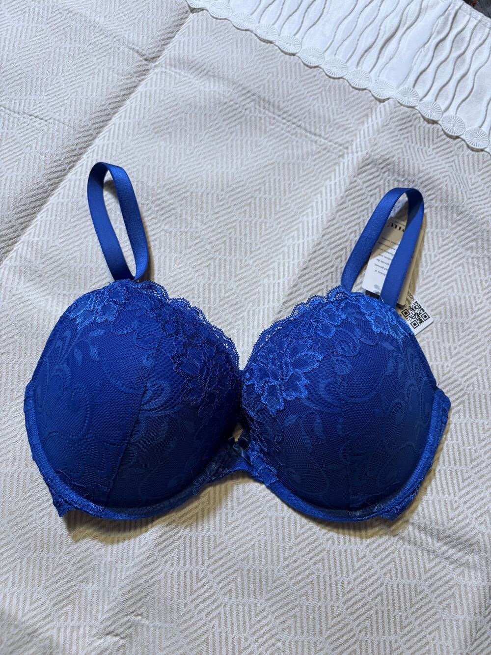 34DDD nwt royal blue Lacey push up bra